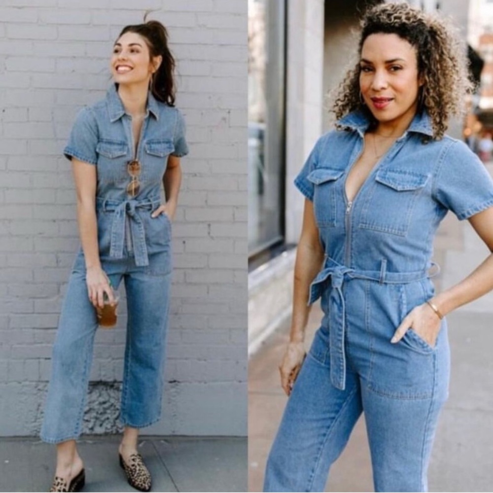 KITTENISH Blue Denim Jumpsuit